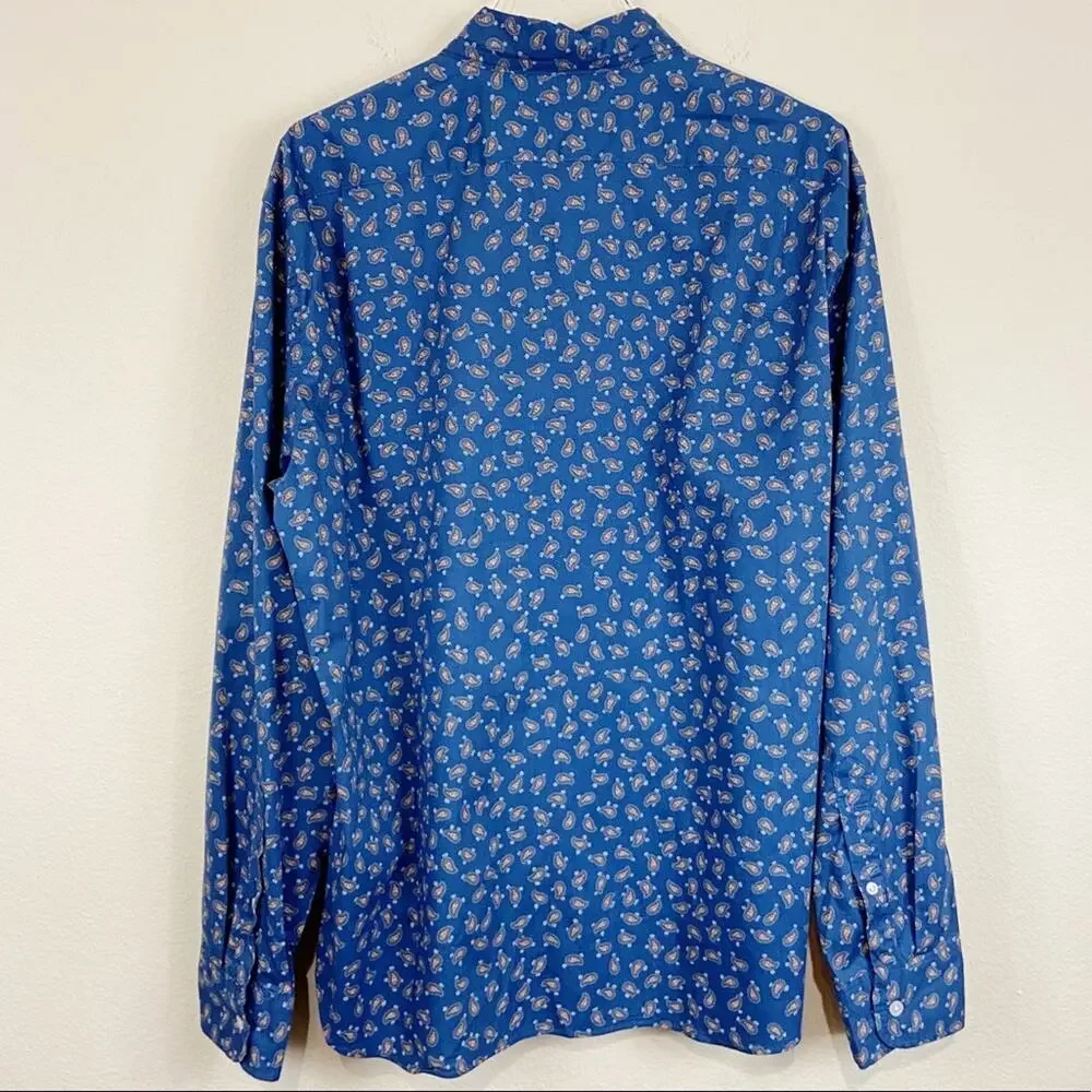 J. Crew Mercantile Flex Paisley Shirt Sz XL